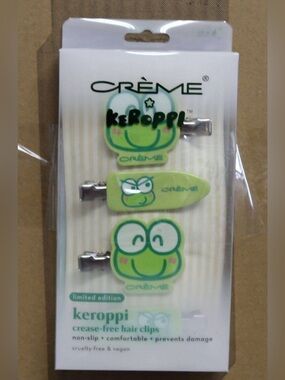 Reseller Bundle – 24 Sets Crème x Keroppi Crease-Free Hair Clips(96 Clips Total)